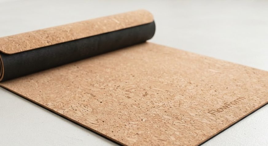Cork Yoga Mat 5mm — detail view